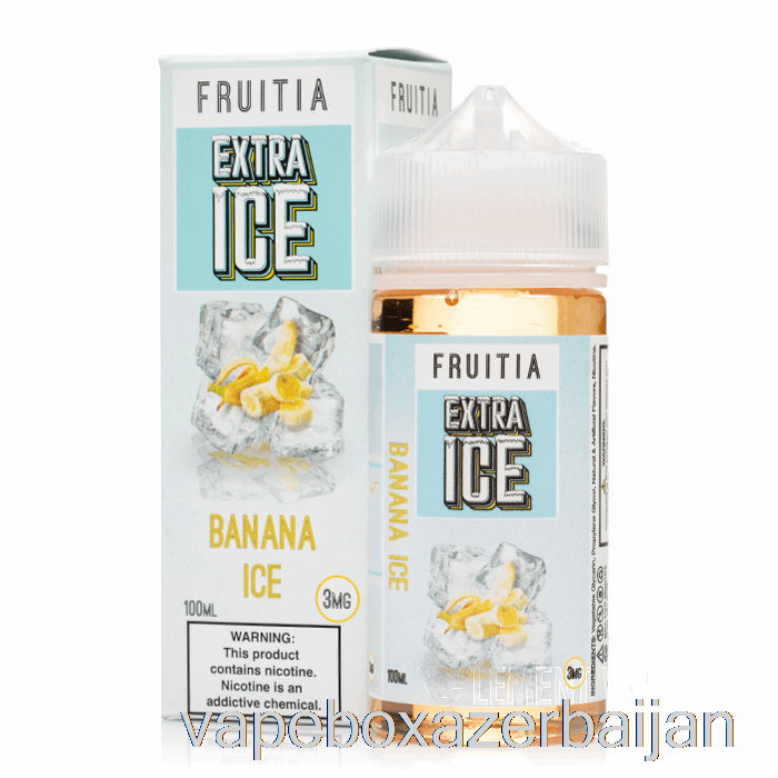 E-Juice Vape Banana Ice - Extra Ice - Fruitia - 100mL 6mg